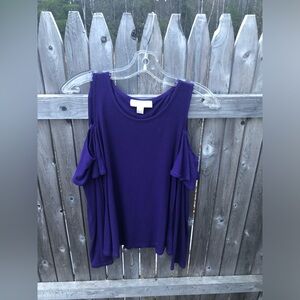 Michael Kors Purple size medium women’s gently worn Shoulderless Blouse